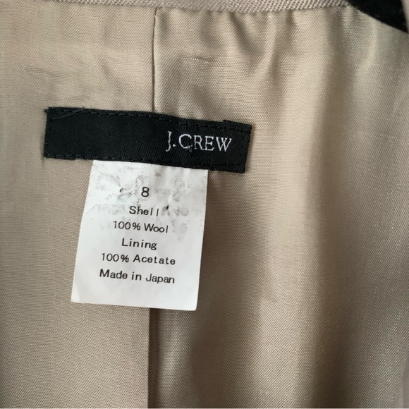 J Crew Blazer 100% Wool Made in Japan Size 8 - Picture 4 of 8